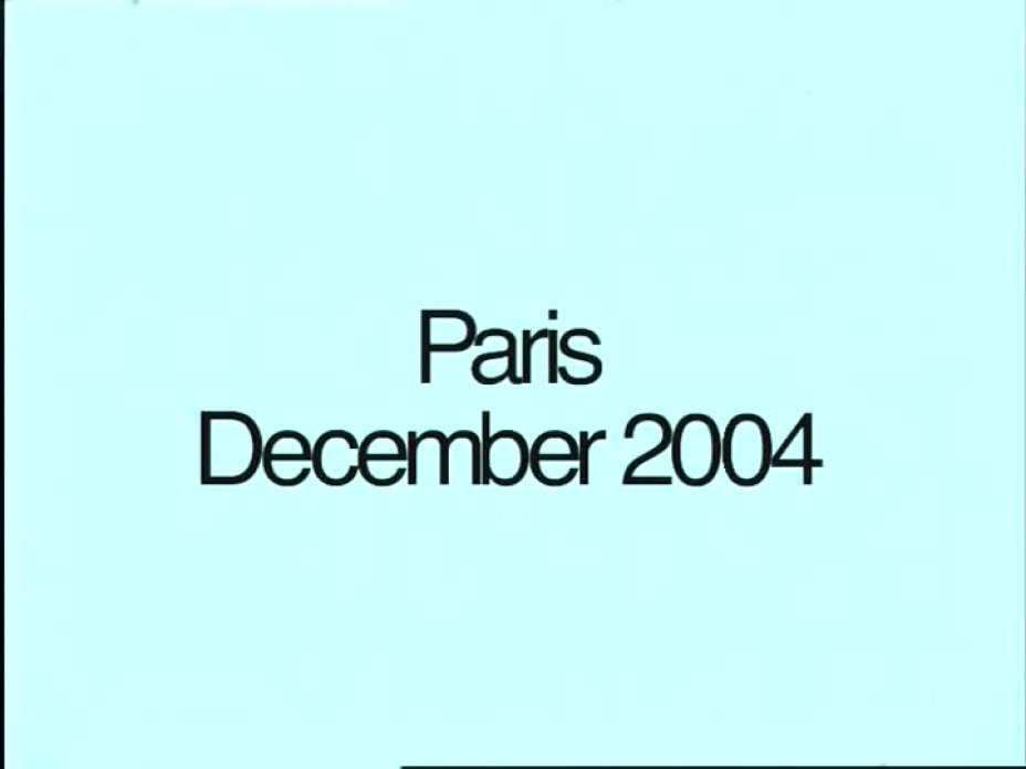 Paris December. 2004